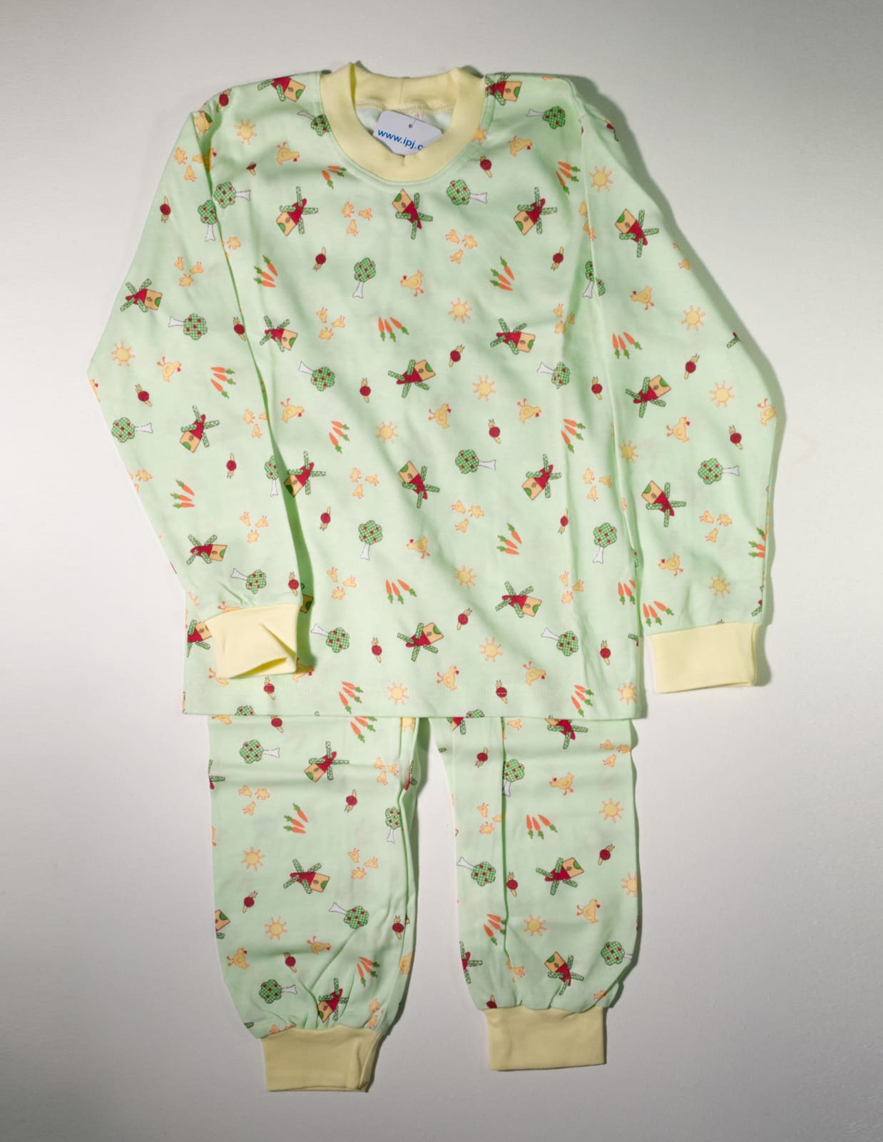 Dětské pyžamo Farma - žlutá