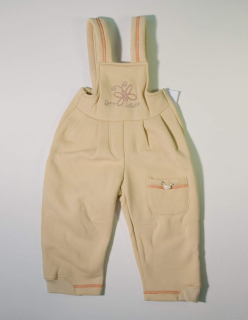 Zateplené tepláčky s laclem Motýlek