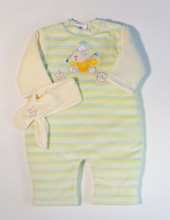 Zimní kojenecký overal se šálou